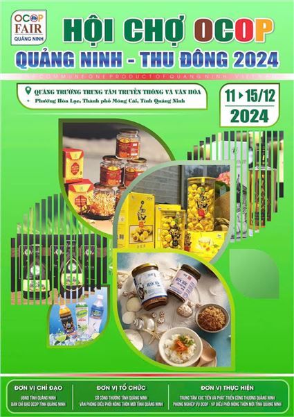Mời tham gia gian hàng tại Hội chợ OCOP Quảng Ninh - Thu Đông 2024 tại thành phố Móng Cái tỉnh Quảng Ninh và Triển lãm hội chợ Thương mại và Du lịch biên giới Trung-Việt (Đông Hưng-Móng Cái) năm 2024