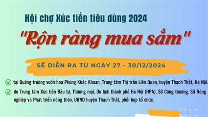 Chương trình Hội chợ xúc tiến tiêu dùng 2024 "Rộn ràng mua sắm"