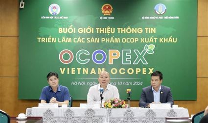 Mời tham dự chương trình Hội chợ các sản phẩm OCOP xuất khẩu (VIETNAM OCOPEX FAIR)
