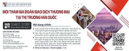 Đoàn giao dịch thương mại tại thị trường Hàn Quốc