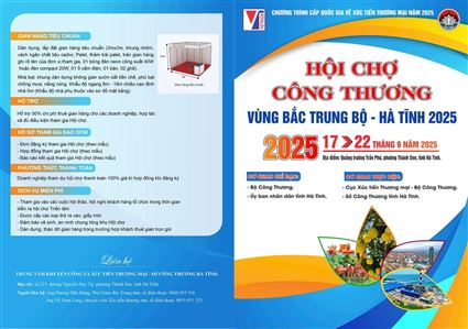 Hội chợ Công Thương vùng Bắc Trung Bộ - Hà Tĩnh 2025