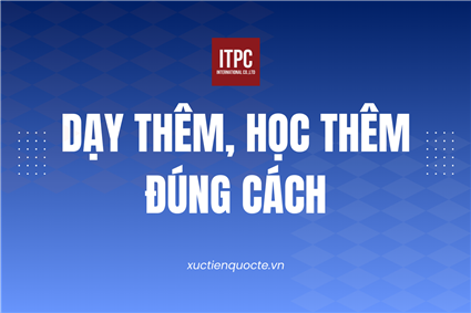 DẠY THÊM, HỌC THÊM ĐÚNG CÁCH